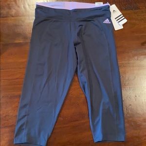 Adidas cropped leggings nwts medium